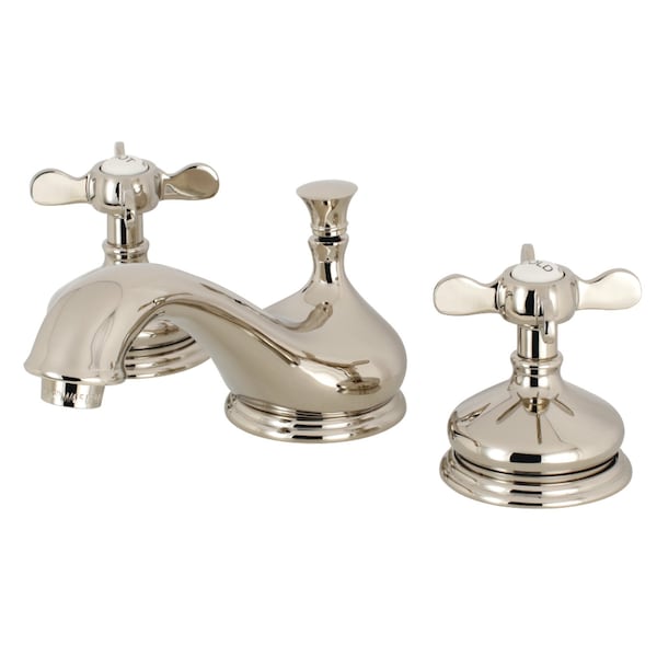 KS1166BEX 8" Widespread Bathroom Faucet, Polished Nickel